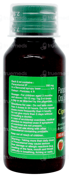 Cipmol Strawberry Flavour Suspension 60ml