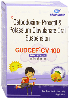 Gudcef Cv 100 Mango & Tutti Frutti Flavour Dry Syrup 30ml
