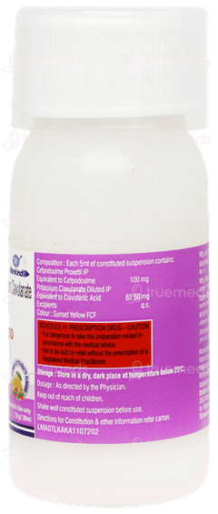 Gudcef Cv 100 Mango & Tutti Frutti Flavour Dry Syrup 30ml