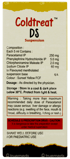 Coldtreat Ds Orange Flavour Suspension 60ml Coldtreat Ds Orange Flavour Suspension 60ml