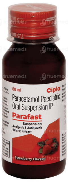 Parafast Strawberry Flavour Suspension 60Ml Parafast Strawberry Flavour Suspension 60Ml