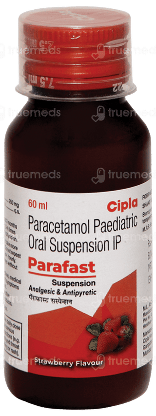 Parafast Strawberry Flavour Suspension 60Ml