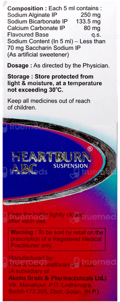 Heartburn Abc Suspension 150ml
