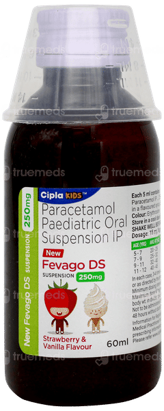 FEVAGO DS NEW STRAWBERRY & VANILLA FLAVOUR SUSPENSION 60ML