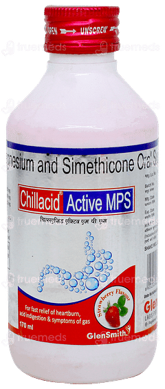 Chillacid Active Mps Strawberry Flavour Suspension 170ml