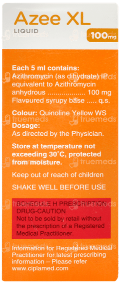 Azee Xl 100mg Peppermint & Orange Flavour Liquid 30ml