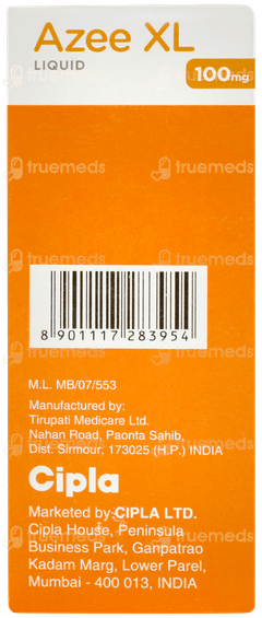 Azee Xl 100mg Peppermint & Orange Flavour Liquid 30ml