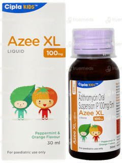 Azee Xl 100mg Peppermint & Orange Flavour Liquid 30ml