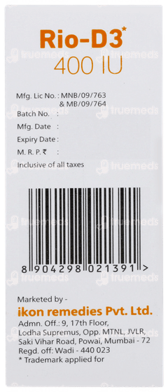 Rio D3 400iu Solution 30ml