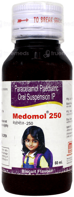 Medomol 250 Biscuit Flavour Suspension 60ml
