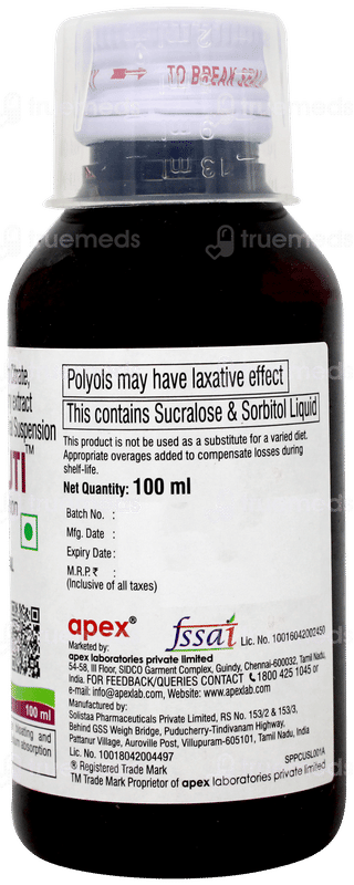 Clear Uti Sugar Free Suspension 100ml