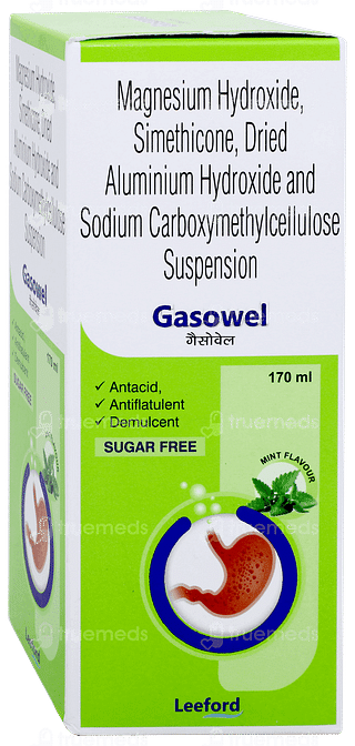Gasowel Mint Flavour Sugar Free Suspension 170ml