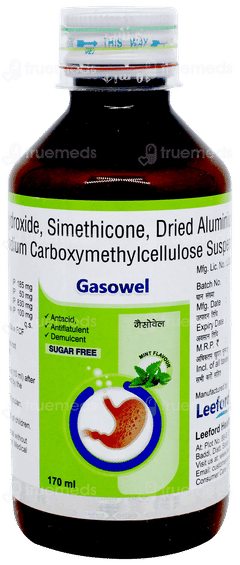 Gasowel Mint Flavour Sugar Free Suspension 170ml