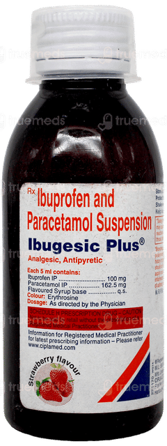 Ibugesic Plus Strawberry Flavour Suspension 100Ml