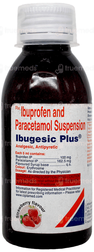 Ibugesic Plus Strawberry Flavour Suspension 100Ml