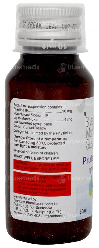 Prulastin M Mango Flavour Suspension 60ml