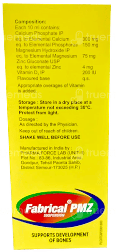 Fabrical Pmz Mango Flavour Suspension 200ml