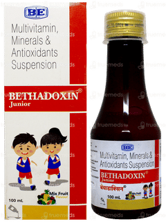 Bethadoxin Junior Mix Fruit Flavour Suspension 100Ml Bethadoxin Junior Mix Fruit Flavour Suspension 100Ml