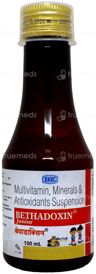Bethadoxin Junior Mix Fruit Flavour Suspension 100Ml