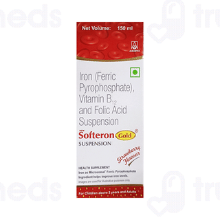 Softeron Gold New Strawberry Flavour Suspension 150ml
