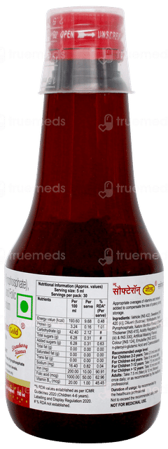 Softeron Gold New Strawberry Flavour Suspension 150ml
