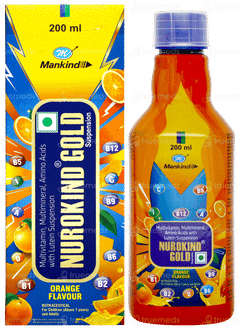 Nurokind Gold Orange Flavour Suspension 200ml