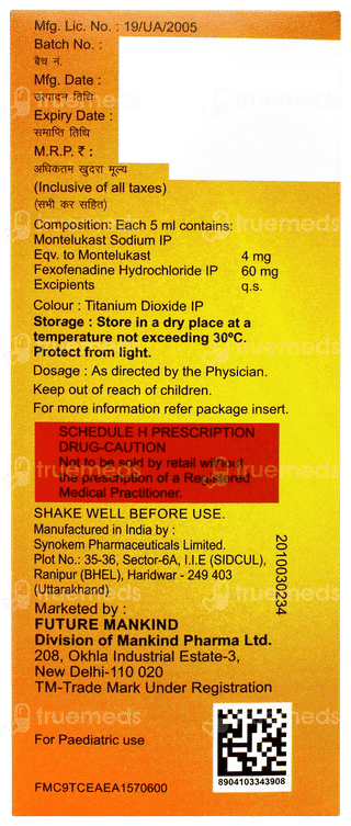 Histafree M Mango Flavour Suspension 60ml