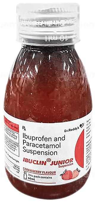 Ibuclin Junior Strawberry Flavour Suspension 60Ml