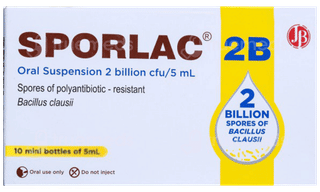 Sporlac 2b 10 Mini Bottles Of 5ml Suspension