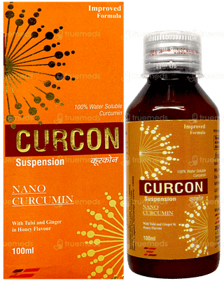 Curcon Improved Formula With Tulsi And Ginger In Honey Flavour Suspension 100ml