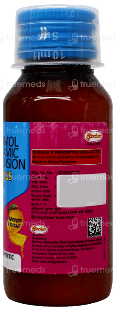 Mictal Plus Mango Flavour Suspension 60Ml