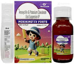 Moxikind Cv Forte Strawberry Flavour Dry Syrup 30ml Moxikind Cv Forte Strawberry Flavour Dry Syrup 30ml