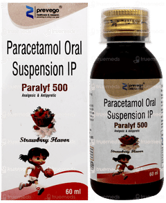 Paralyf 500 Strawberry Flavor Suspension 60ml Paralyf 500 Strawberry Flavor Suspension 60ml