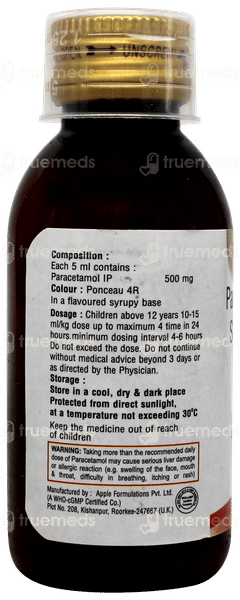 Paralyf 500 Strawberry Flavor Suspension 60ml