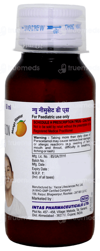 Nimucet Ds New Mango Flavour Suspension 60ml