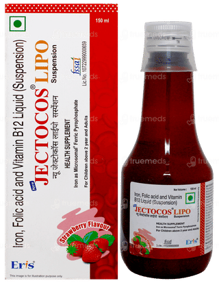 Jectocos Lipo New Strawberry Flavour Suspension 150Ml