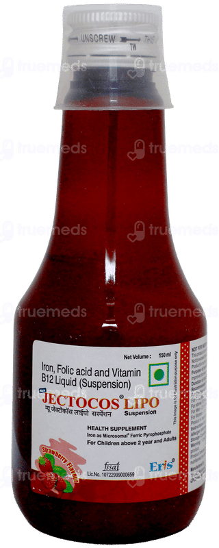 Jectocos Lipo New Strawberry Flavour Suspension 150Ml