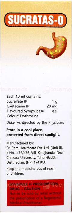 Sucratas O 1Gm/20Mg Suspension 100Ml