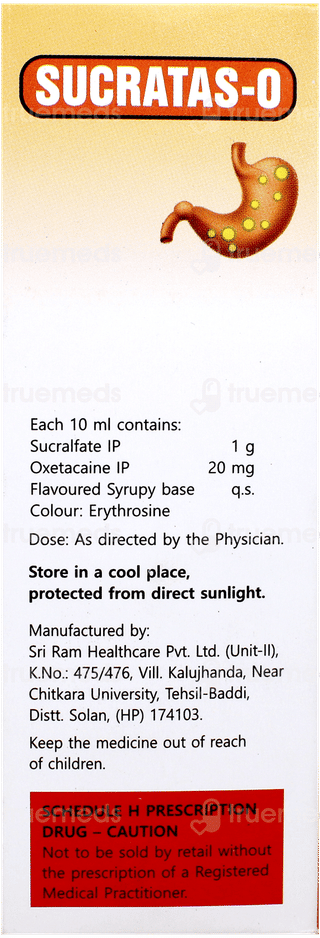 Sucratas O 1Gm/20Mg Suspension 100Ml