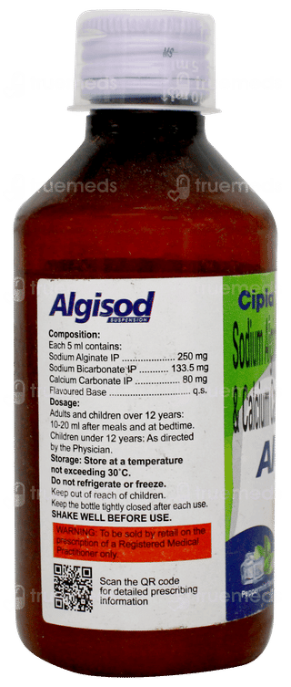 Algisod Peppermint Flavour Sugar Free Suspension 150ml