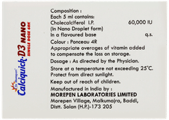 Calciquick D3 Nano Lychee Flavour Sugar Free Solution 5ml