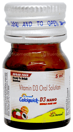 Calciquick D3 Nano Lychee Flavour Sugar Free Solution 5ml