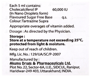 Klm D3 Nano Shot Sugar Free Solution 5ml