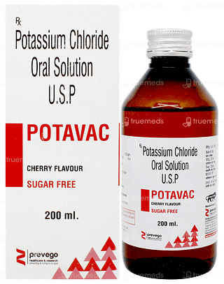 Potavac Cherry Flavour Sugar Free Solution 200ml