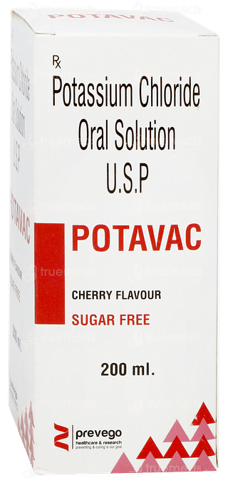 Potavac Cherry Flavour Sugar Free Solution 200ml