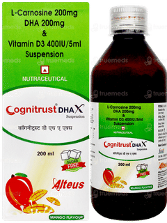 Cognitrust Dha X Mango Flavour Sugar Free Suspension 200ml Cognitrust Dha X Mango Flavour Sugar Free Suspension 200ml