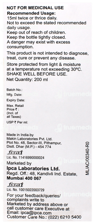 Cranpac Km Sugar Free Suspension 200ml