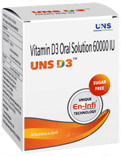 Uns D3 Nano 60k IU Sugar Free Solution 5ml