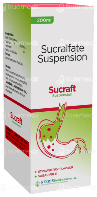 Sucraft Strawberry Flavour Sugar Free Suspension 200ml
