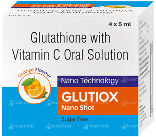 Glutiox Nano Shot Orange Flavour Sugar Free Solution 5ml